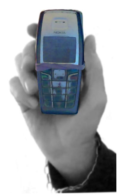 Photo of my old nokia 6015i cell phone.